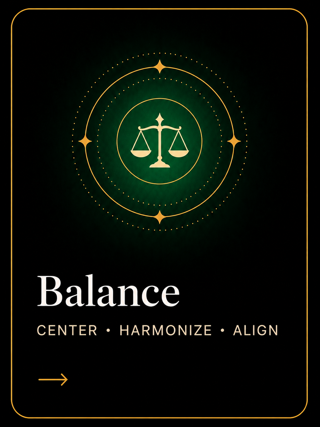 Balance intention collection cover