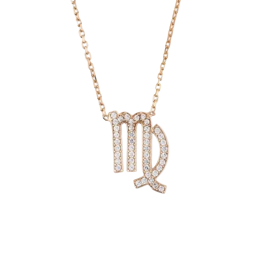 Virgo Gold-Plated Sterling Silver Zodiac Necklace — product image