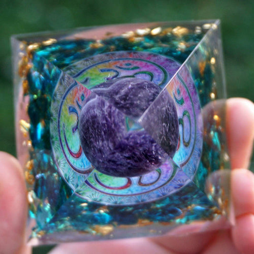 Orgonite pyramid, alternate view