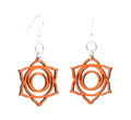 Svadhishthana Chakra Wood Earrings #1635