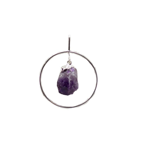 Amethyst beak gemstone pendant