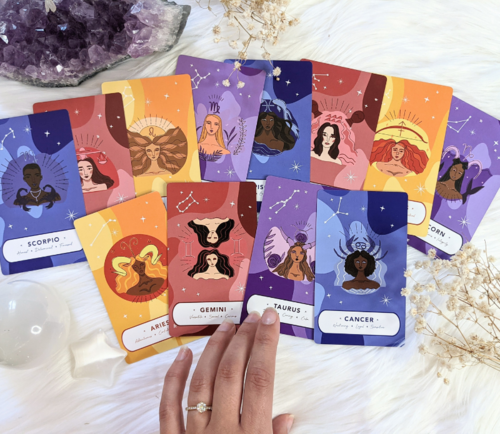 Cartes de tarot Oracle du Zodiaque | Goddess Provisions