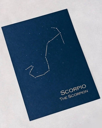 Scorpio zodiac wall poster