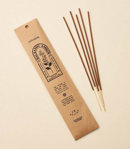 Balsamischer Bernstein-Weihrauch - 10 Stäbchen, raucharm