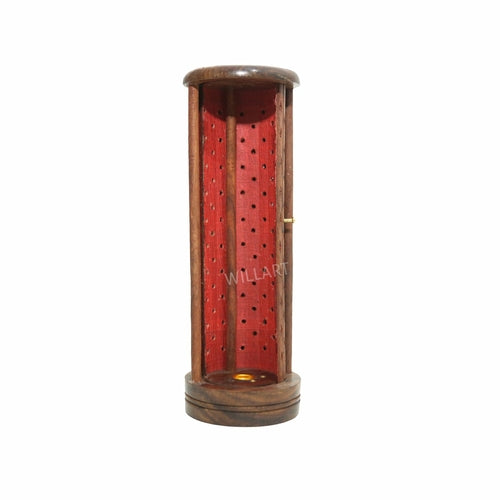 Brûleur d'encens cercueil en bois sculpté à la main, Porte-encens, Bâton d'encens