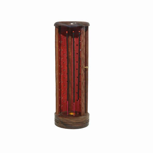 Brûleur d'encens cercueil en bois sculpté à la main, Porte-encens, Bâton d'encens