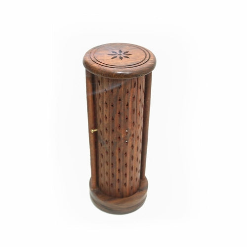 Brûleur d'encens cercueil en bois sculpté à la main, Porte-encens, Bâton d'encens