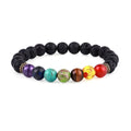 Lava Stone Chakra Bracelets