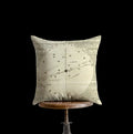 Milky Way Constellation and Star Map Throw Pillow