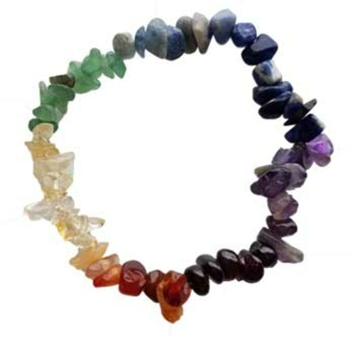 Azure Green Seven-Chakra Chip Bracelet — product image 2
