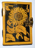 Sunflower Leather Journal — 240 Unlined Pages — product image