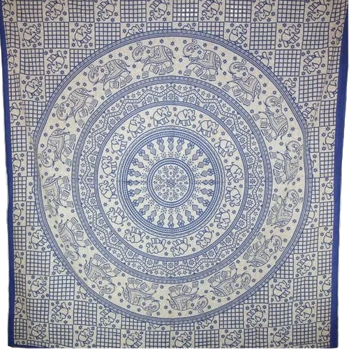 Blue Baby Elephant Chakra Mandala Tapestry — product image