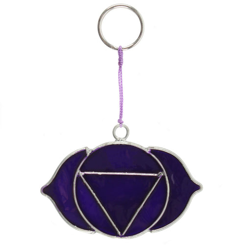 Drittes Auge Chakra Symbol Mini Sonnenfänger