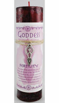 Bougie Pilier Fertilité avec Collier Déesse