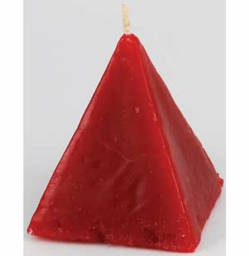 Bougie pyramide Cannelle Rouge