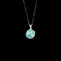 Celestial Aqua Murano-glass aroma necklace gift set
