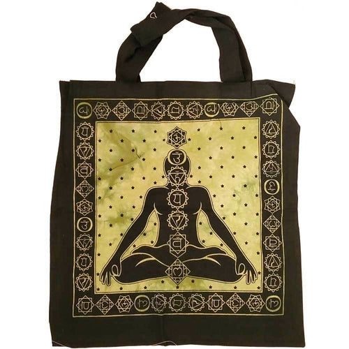 Sieben Chakras Avatar Meditation Batik Markttasche Canvas-Grafik