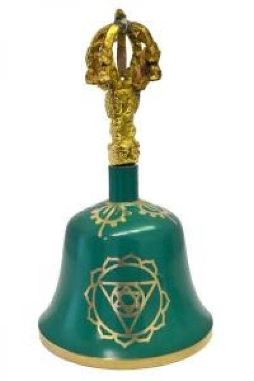 Tibetische Messingglocke - Sieben Chakren