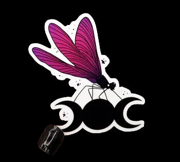 Dragonfly Celestial Vinyl Sticker — Matte & Laminated | THE XIII HOUSE — product image
