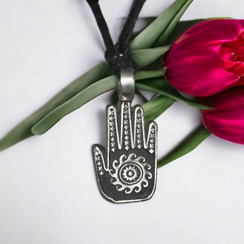 Hand of Fatima Necklace | Hamsa Pendant | Protective Amulet |