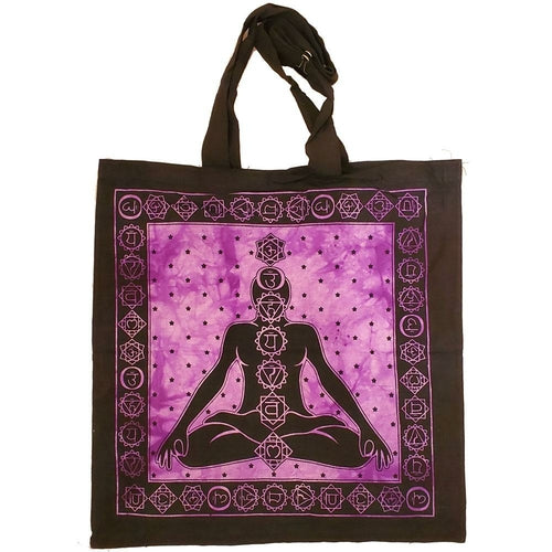Sieben Chakras Avatar Meditation Batik Markttasche Canvas-Grafik