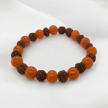 Tiger’s Eye Bead Bracelet — 16 mm Round Stones | THE XIII HOUSE — product image