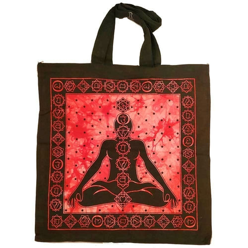 Sieben Chakras Avatar Meditation Batik Markttasche Canvas-Grafik