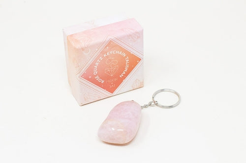 Rose Quartz Keychain Talisman