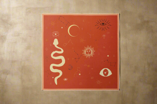 Cosmic Silk Strandtuch Schal in Mystic