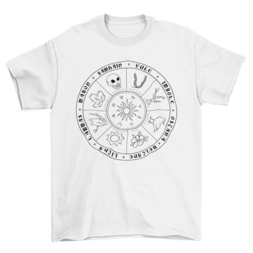 Pagan Calendar Line T-shirt