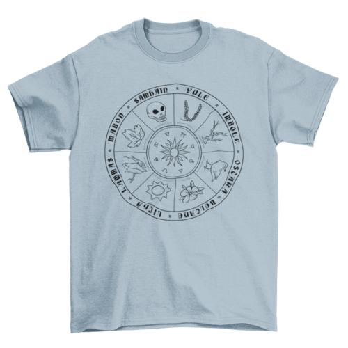 Pagan Calendar Line T-shirt