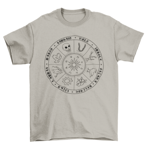 Pagan Calendar Line T-shirt