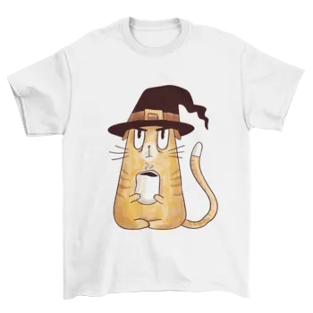 Serious Witch Cat T-Shirt