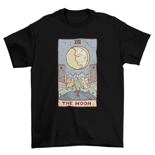 The moon tarot card t-shirt