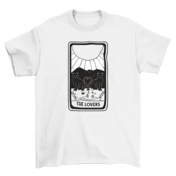 The Lovers tarot graphic T-shirt