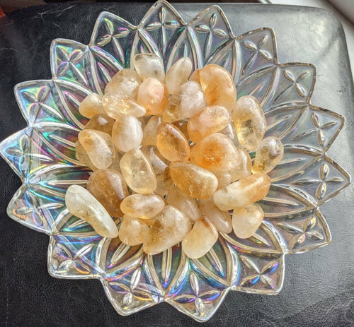 Citrine Tumble Stones-Natural Crystals-High Quality Crystals