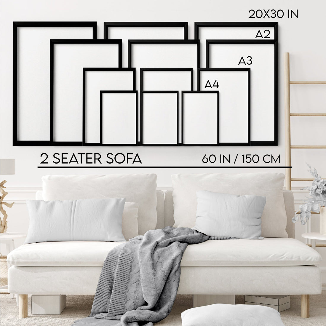Cancer zodiac wall art print in black, white and gold with Cancer symbol and celestial artwork