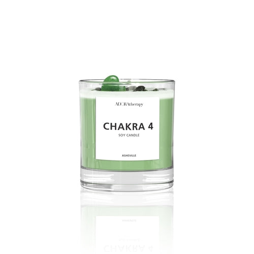 Bougie en Pierre Précieuse Aventurine, Chakra 4