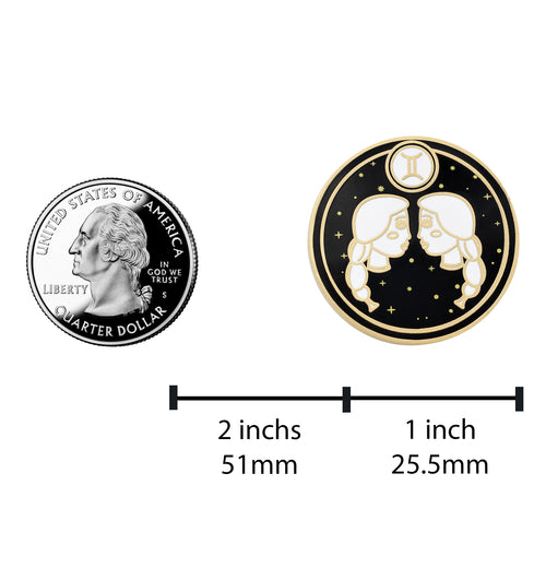Zwillinge-Sternzeichen-Anstecker - Sternzeichen / Astrologie Emaille-Pins