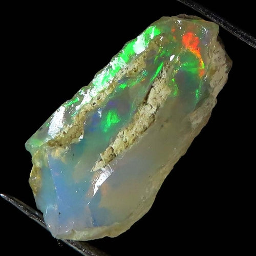 18.55 Carat Opal Rough, Fire Ethiopian Opal Gemstone Rough- 19x23x11mm