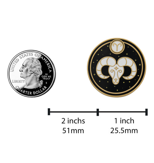 Widder Sternzeichen Anstecker - Sternzeichen / Astrologie Emaille Pins