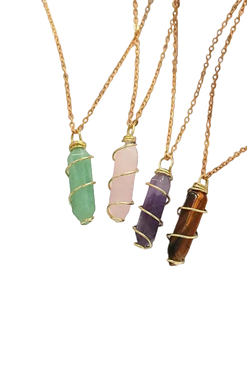 The Double Point Crystal Talisman Necklace — product image 5