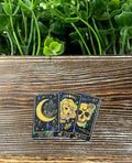 Tarot Cards Sticker, Black and Gold, Graphic Art Sticker, Vinyl, ,
