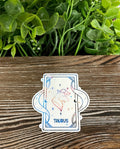 Stier Sternzeichen Tarotkarte Aufkleber | Aufkleber oder Magnet