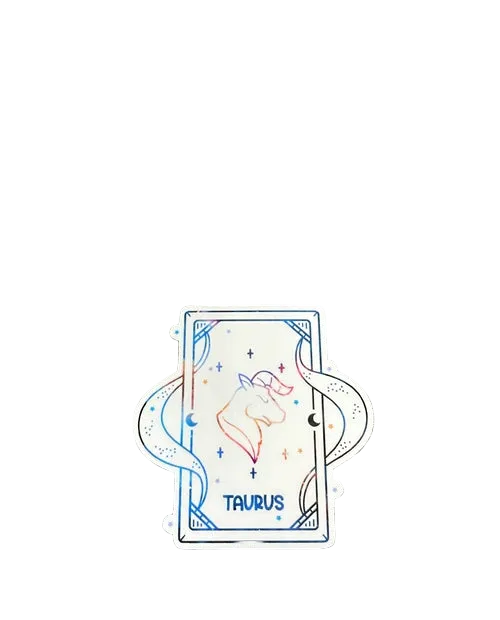 Taurus Zodiac Tarot Sticker — Size & Finish Options — product image 1