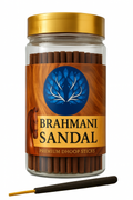 BRAHMANI Sandal Premium Dhoop Sticks – Natural Sandalwood Incense for