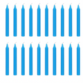 Unscented Pure Wax Stick Candle Pack of 20 (Blue)