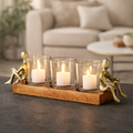 Triple Tealight Candle Holder Showpiece