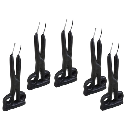 Lot de 5 Bougies Noires pour Sortilèges