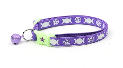 Amethyst Witch’s Familiar Glow Cat Collar — product image 2